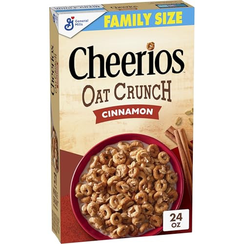 Cheerios Oat Crunch Cinnamon Breakfast Cereal 24 oz