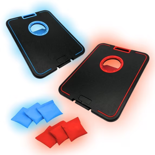 MinnARK Indoor/Outdoor LED Cornhole Board Set with 6 Bags Deal