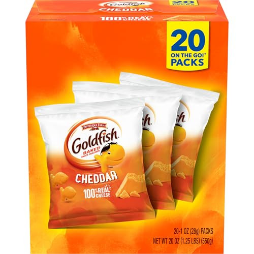 Goldfish Cheddar Cheese Crackers - 20 Count