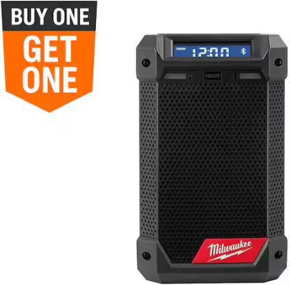 Milwaukee M12 12-Volt Lithium-Ion Cordless Bluetooth/AM/FM Jobsite Radio with Charger Deal