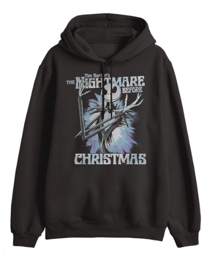 Disney Nightmare Before Christmas Men’s Logo Graphic Hoodie