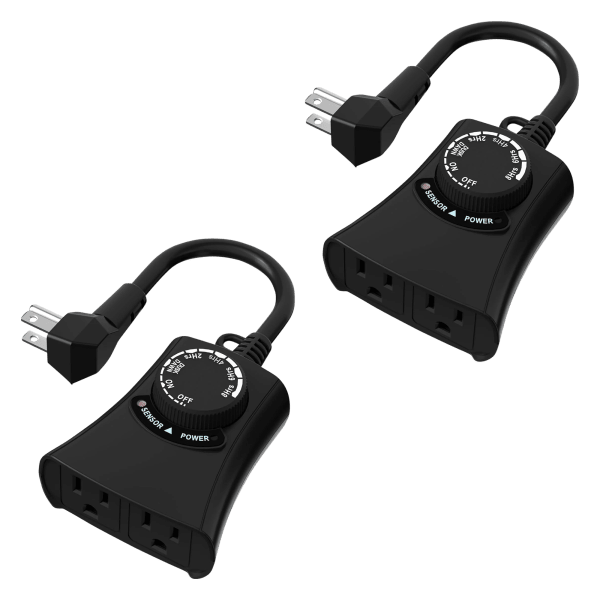 HBN Outdoor Light Timer 2-Pack