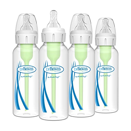 Dr. Brown's Natural Flow Anti-Colic Options+ Narrow Baby Bottle 4-Pack