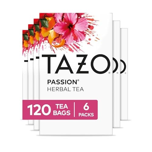 TAZO Passion Herbal Tea Bags, Caffeine-Free, 120 Total Tea Bags (20ct - Pack of 6) Deal