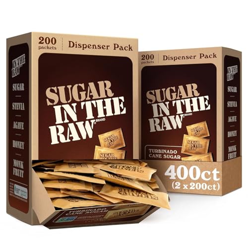 Sugar In The Raw Turbinado Cane Sugar Packets 2-Pack 200-Count