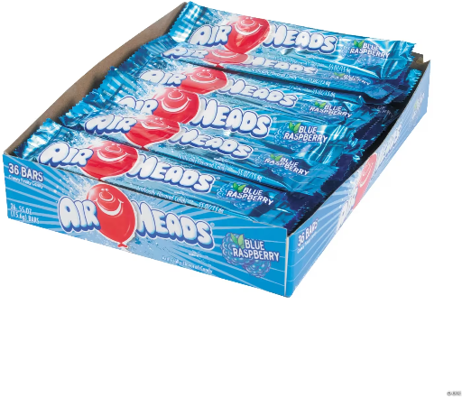 Air Heads Blue Raspberry Candy Bars 36-Count