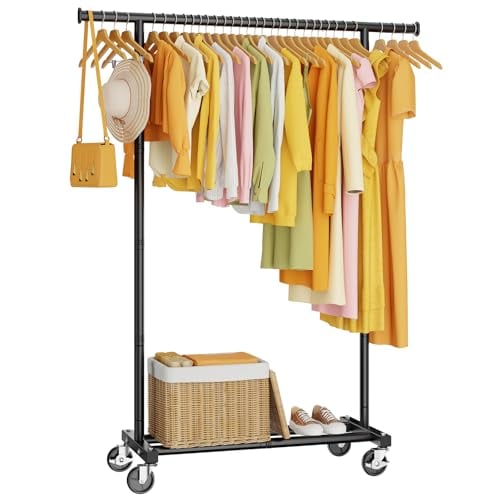 HYSEYY Clothes Rack on Wheels Deal