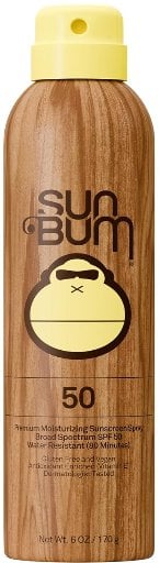 Sun Bum Original SPF 50 Sunscreen Body Spray w/ Vitamin E 6-Oz Deal