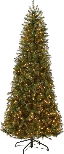 National Tree Company Pre-Lit Artificial Slim Christmas Tree 7.5 Feet