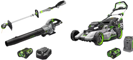 EGO String Trimmer and Blower Combo Kit + 800 Series Self Propelled Walk Mower Deal