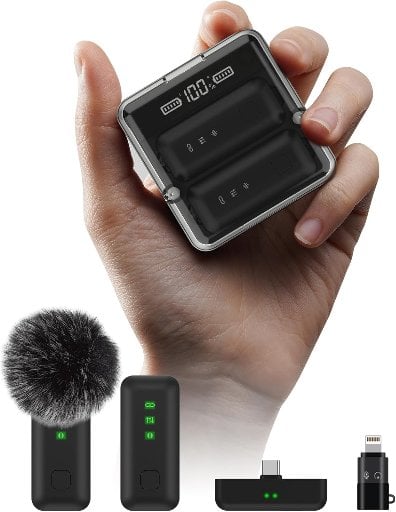 IVANKY 2pcs Wireless Lavalier Microphone Kit Deal