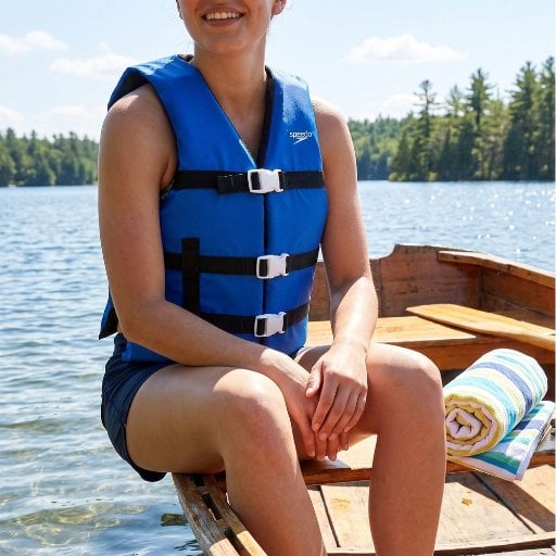 Speedo Unisex Type III Life Vest PFD (Universal Fit, Blue) Deal