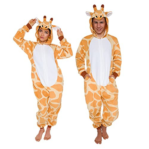 Funziez! Slim Fit Adult Onesie: Giraffe Halloween Costume