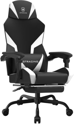 GTRACING LUFT-400 Mesh & Faux Leather Ergonomic Gaming and Office Chair with Adjustable Reclining, Lumbar Support, and Footrest Deal