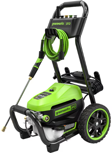 Greenworks 2500-PSI 2-GPM Cold Water Electric Pressure Washer with 5 Spray Tips