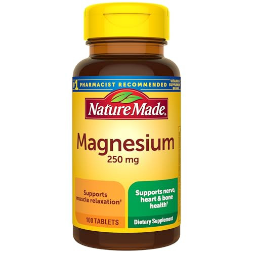 Nature Made Magnesium Oxide Supplement Tablets 100-Count