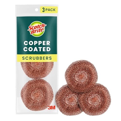 Scotch-Brite Copper Coated Scrubbers 3-Pack