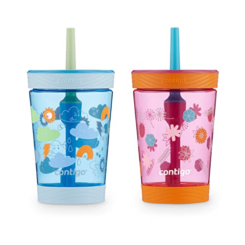 Contigo Kids Spill-Proof Tumbler with Straw 2-Pack 14-Oz
