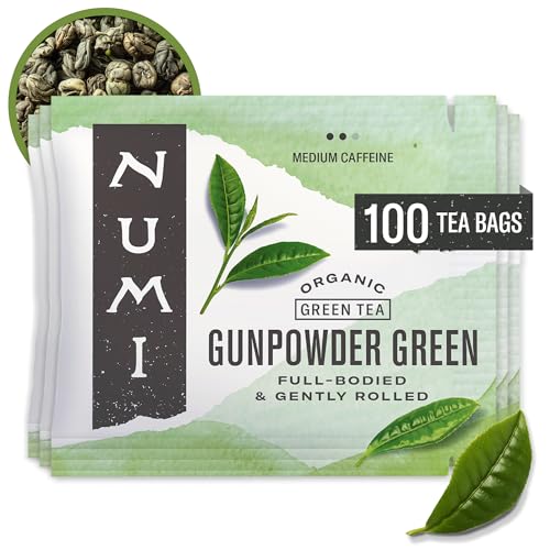 Numi Organic Gunpowder Green Tea, 100 Green Tea Bags