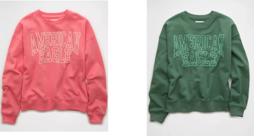American Eagle Funday Crew Neck Sweatshirt