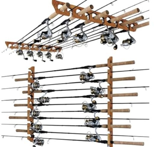 Rush Creek Creations 11-Rod Wall or Ceiling Fishing Rod Storage Rack Deal