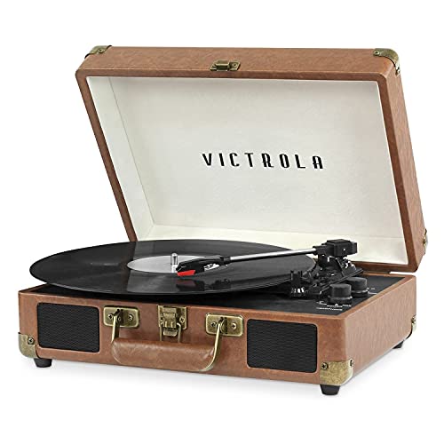 Victrola Bluetooth Stereo Turntable, Brown
