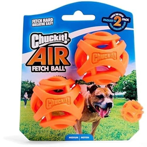 Chuckit! Air Fetch Ball Dog Toy 2-Pack (Medium)