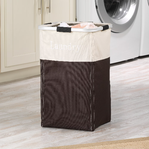 Whitmor Easy Care Laundry Hamper Espresso Deal