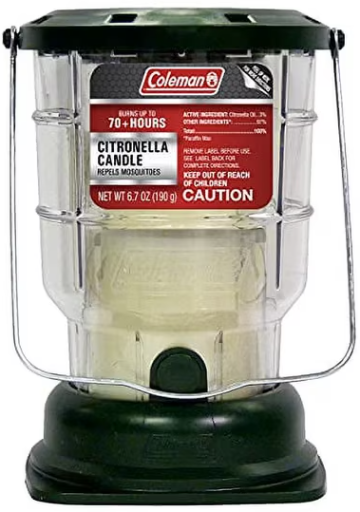 Coleman Citronella Candle Outdoor Lantern, 6.7 oz, 70+ Hours