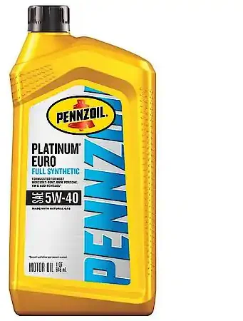 Pennzoil Platinum Euro 5W-40 Full Synthetic Motor Oil 1 Quart