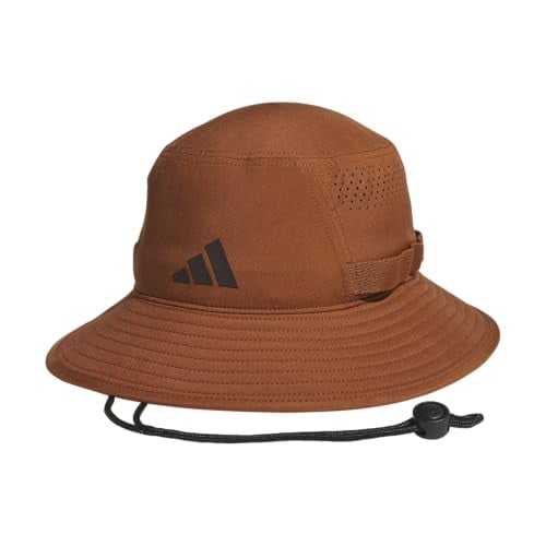adidas Men's Victory Bucket Hat (Dusky Bronze Brown/Aurora Coffee Brown)