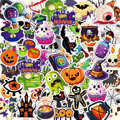 Halloween Party Favors 100 PCS Pumpkin Bat Spider Stickers