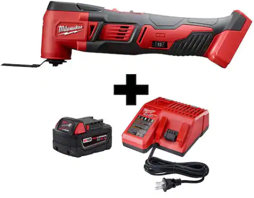 Milwaukee M18 18V Cordless Oscillating Multi-Tool with 5.0Ah Battery and Charger