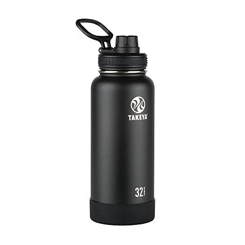 32-Oz Takeya Actives Water Bottle with Spout Lid (Onyx)