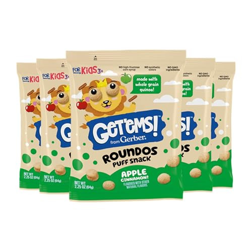 5-Pack Gerber Get'ems! Kids' Puff Snacks (Apple Cinnamon)