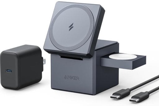 Anker 15W 3-in-1 MagSafe Wireless Charging Cube Deal