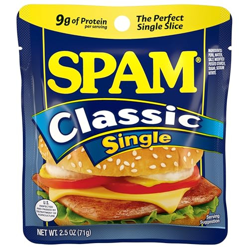 SPAM Classic Single 2.5 oz Single Pouches (12 Pack)