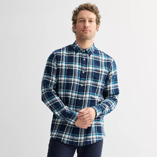 Sonoma Goods for Life Men's Supersoft Flannel Button-Down Shirt