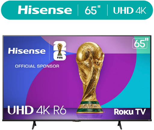 Hisense 65" 4K UHD LCD Roku Smart TV