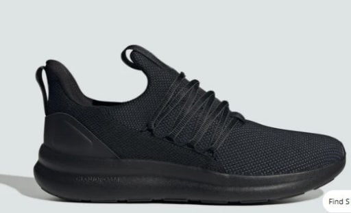Adidas Men's Lite Racer Adapt 7.0 Shoes (Black or White)