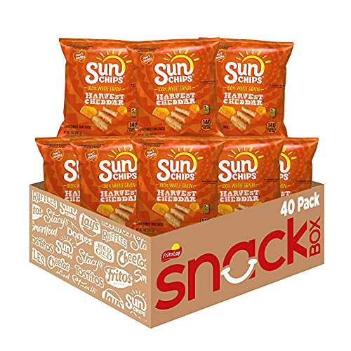 Sunchips Multigrain Chips Harvest Cheddar 40-Count 1-Oz