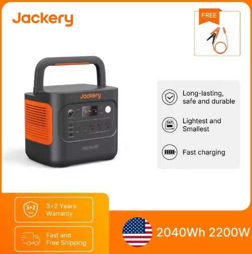 Jackery Explorer 2000 v2 2040Wh Portable Power Station 2200W AC Output Deal