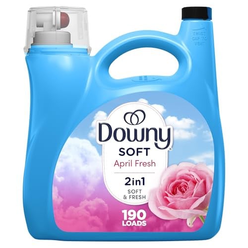 Downy Liquid Fabric Softener, April Fresh 2-in-1 Fresh & Soft, 140 Fl Oz, 190 Loads Deal