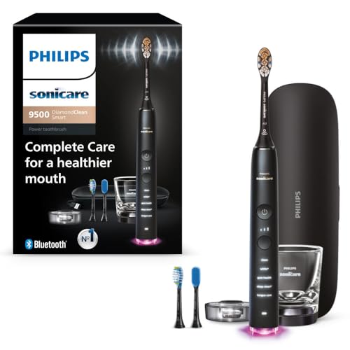 Philips Sonicare DiamondClean 9500 Electric Toothbrush 3 Brush Heads, Black Deal