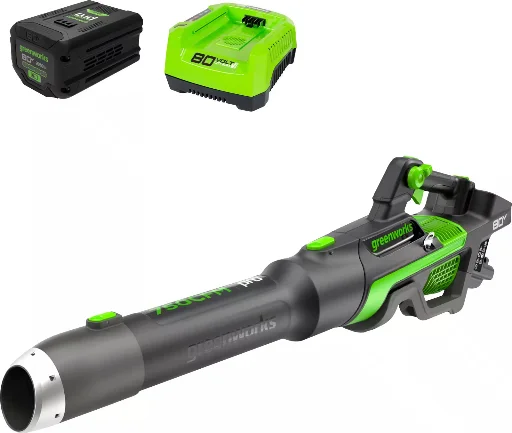 Greenworks 80-Volt 750 CFM Cordless Handheld Blower with 2.5Ah Battery