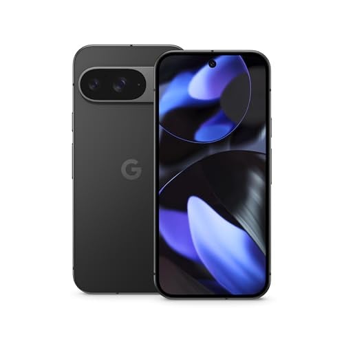 Google Pixel 9 Unlocked Android Smartphone with Gemini, 6.3" Actua Display, Obsidian, 128 GB