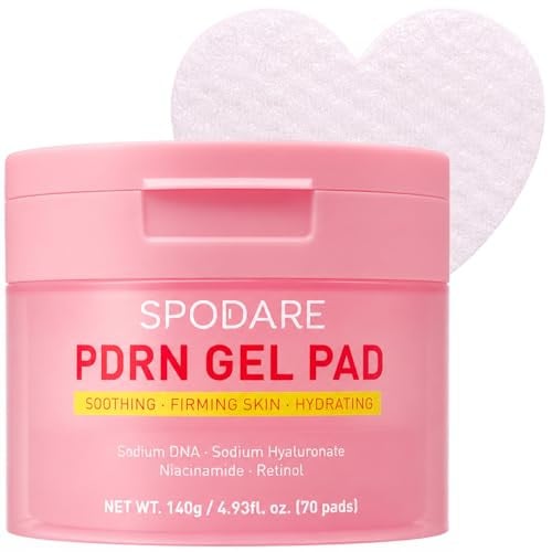 Salmon DNA PDRN Toner Pads Pink Heart Shape Collagen Jelly Pad Deal