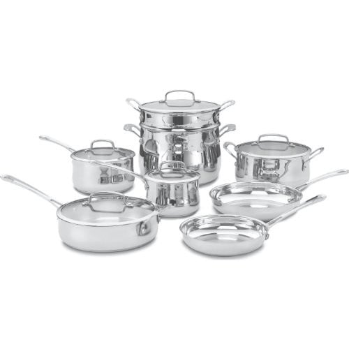 Cuisinart Contour Stainless 13-Piece Cookware Set Deal