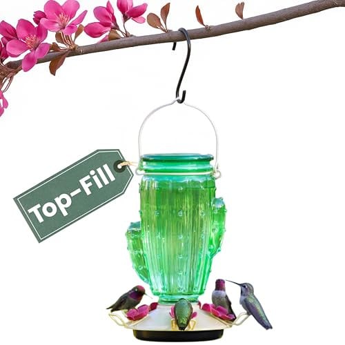 Perky-Pet Cactus Top Fill Glass Hummingbird Feeder 32 oz Deal