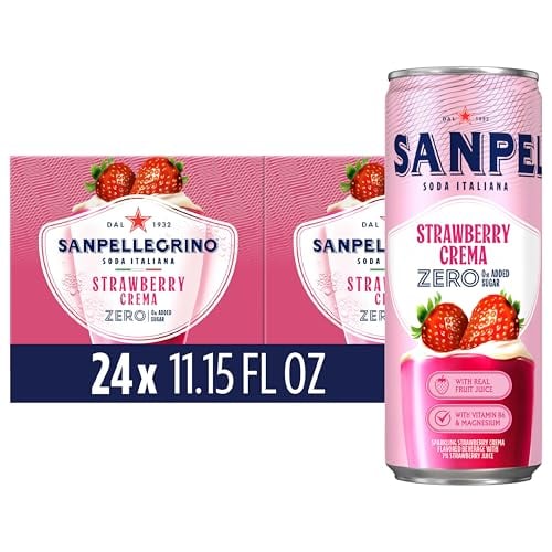 San Pellegrino Italian Sparkling Drink Strawberry Crema 24-Pack Deal